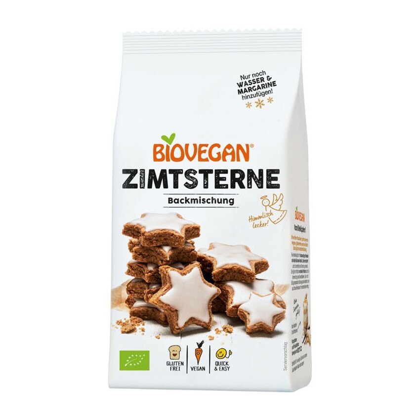 Premix bio pentru stelute cu scortisoara, 180 g, Biovegan