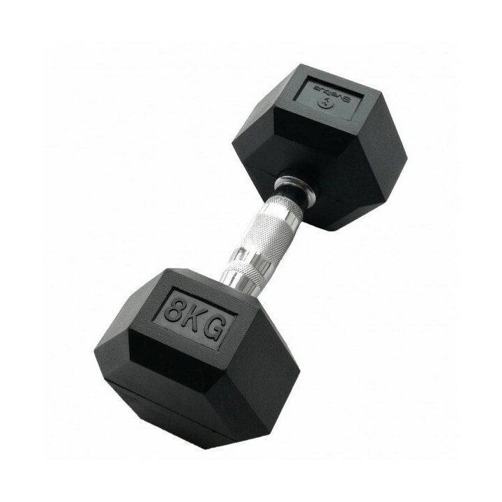 Gantera profesionala Sveltus Hexagonala, 10kg, Negru