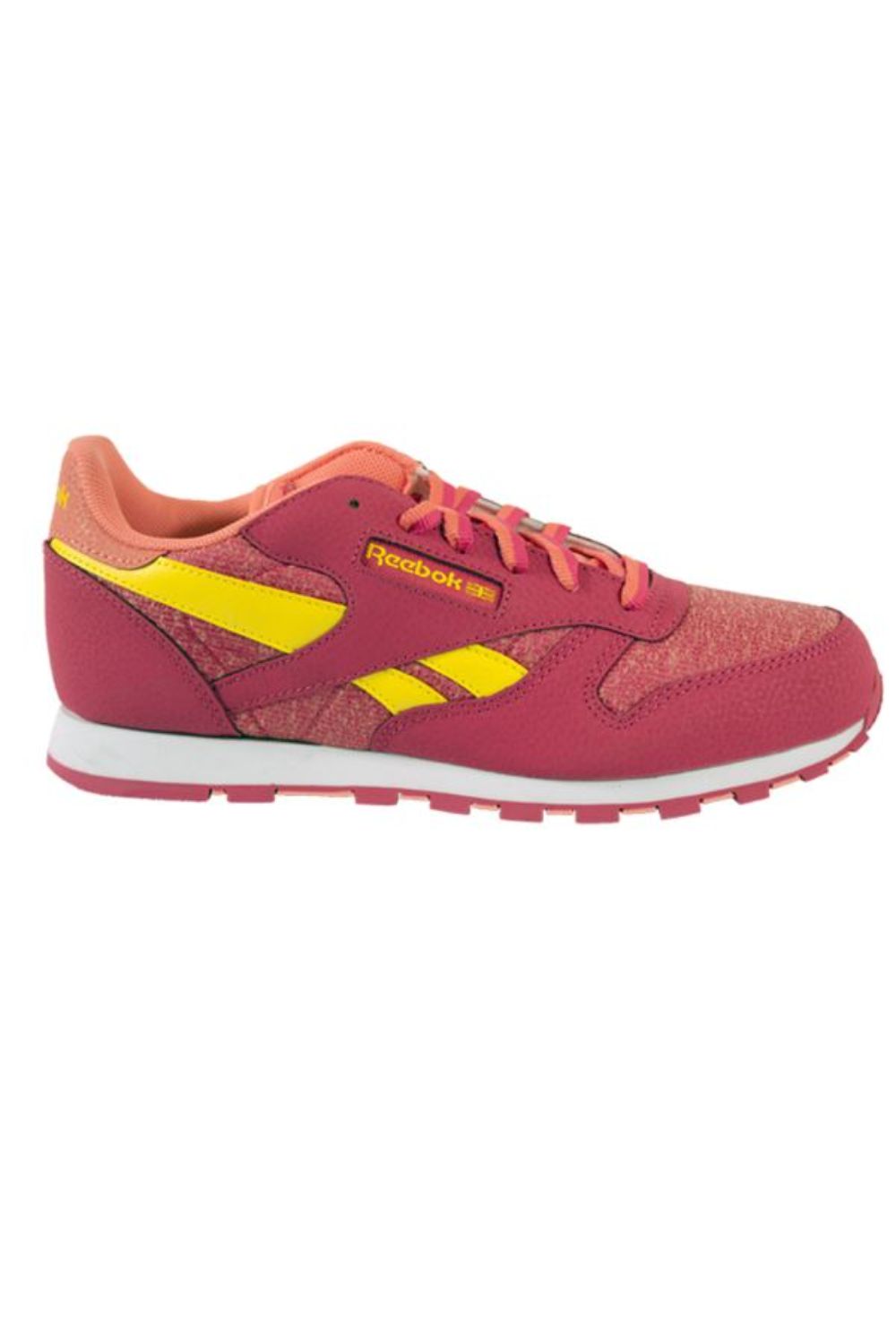 Pantofi sport dama, Reebok CL LTHR BREEZE M46801, Piele intoarsa, 38 EU, Rosu