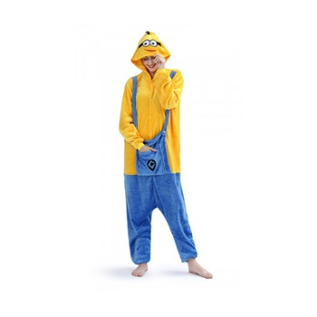 Pijama intreaga Kigurumi, Model Minion Culoare Galben Pijama intreaga Kigurumi, Model Minion Culoare Galben