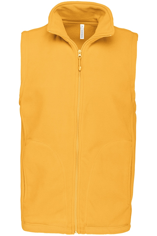 Vesta fleece barbati, Kariban Luca K913, Galben