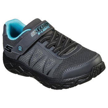 Pantofi copii cu sistem de lumini Dynamic-Flash, Skechers, Gri, 35 EU Pantofi copii cu sistem de lumini Dynamic-Flash, Skechers, Gri, 35 EU