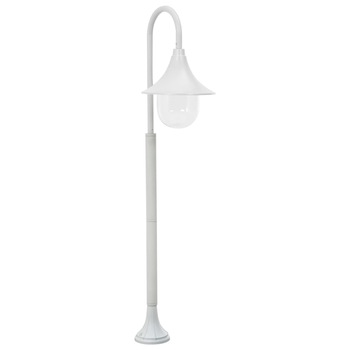 Stalp de iluminat gradina, vidaXL, Aluminiu, 25 x 120 cm, E27, IP44, Alb Stalp de iluminat gradina, vidaXL, Aluminiu, 25 x 120 cm, E27, IP44, Alb