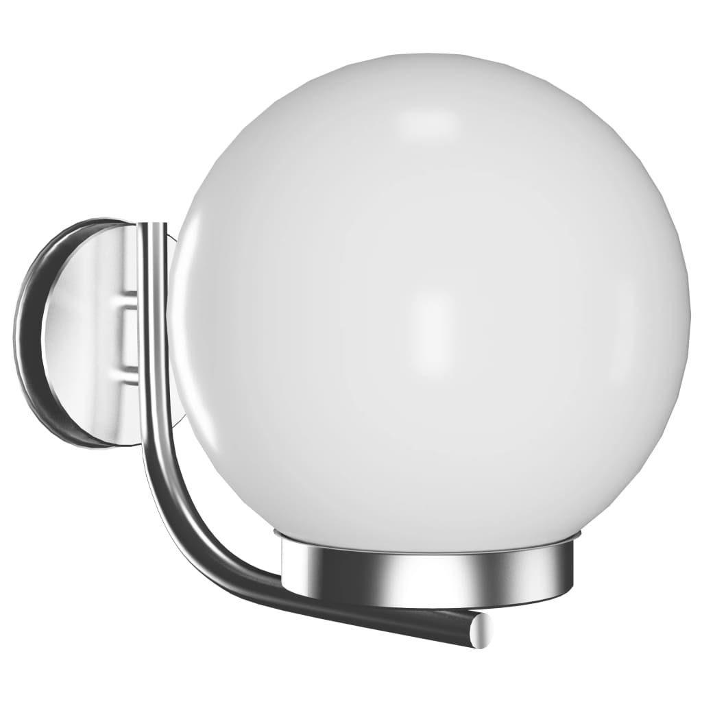 Lampa de exterior/interior, vidaXL, Otel/Plastic, 32 cm, IP44, E27, Alb
