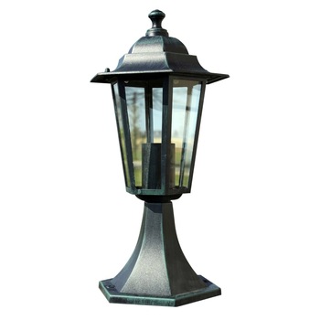 Lampa de exterior, vidaXL, Aluminiu, IP44, E27, 60W, Verde inchis Lampa de exterior, vidaXL, Aluminiu, IP44, E27, 60W, Verde inchis