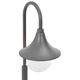 Stalp de iluminat gradina, vidaXL, Aluminiu, 25 x 120 cm, E27, IP44, Maro