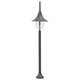 Stalp de iluminat gradina, vidaXL, Aluminiu, 25 x 120 cm, E27, IP44, Maro