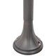 Stalp de iluminat gradina, vidaXL, Aluminiu, 25 x 120 cm, E27, IP44, Maro