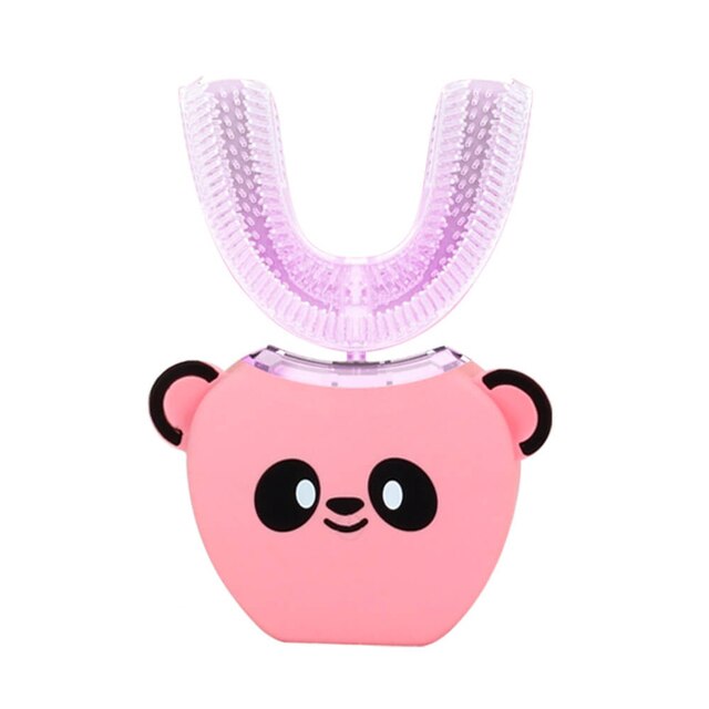 Periuta de dinti electrica pentru copii Amtok, 2 moduri, 360°, Roz