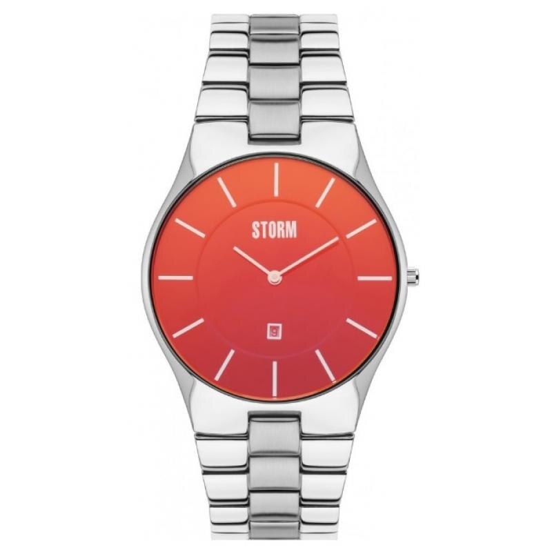 Ceas Storm, Slim-X XL, 5 ATM, Argintiu/Rosu