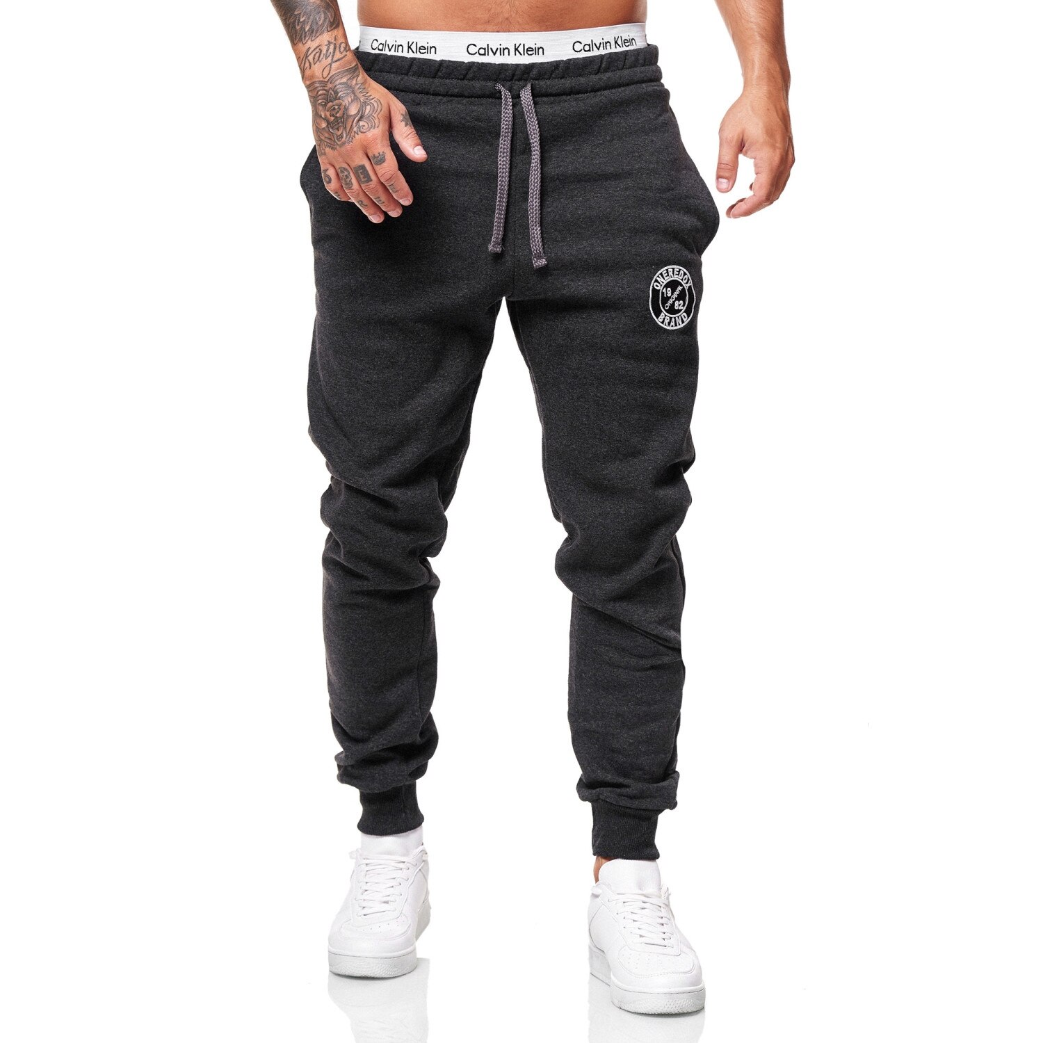 Pantaloni sport barbati Redox 3676C Gri inchis