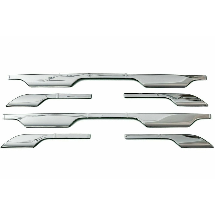 Set de 6 ornamente cromate din inox pentru praguri Dacia Duster 2, II din 2018