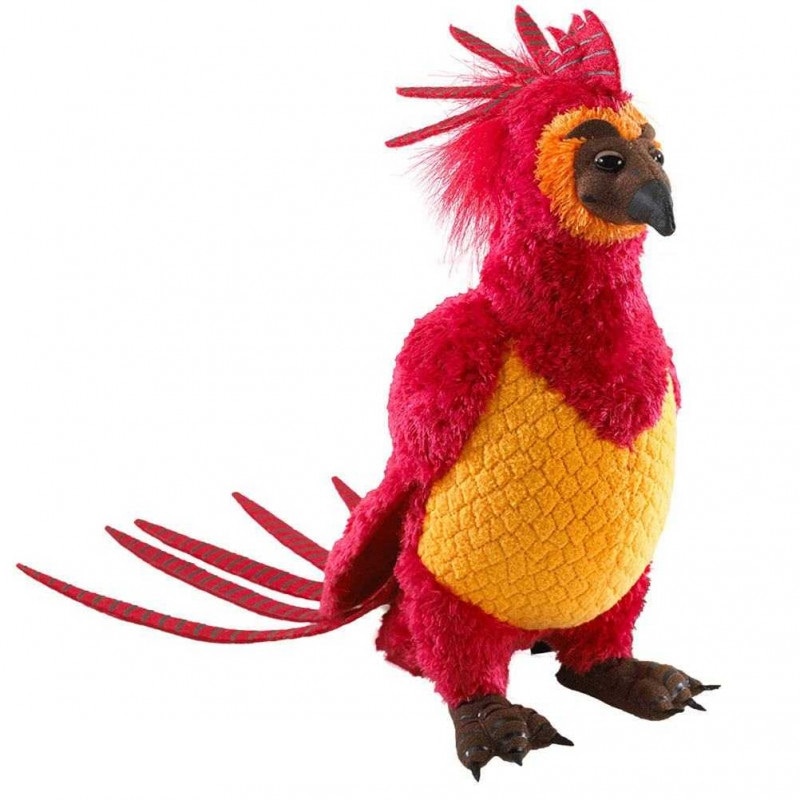 Jucarie de plus - Fawkes The Phoenix, 30 cm, Rosu, Plus