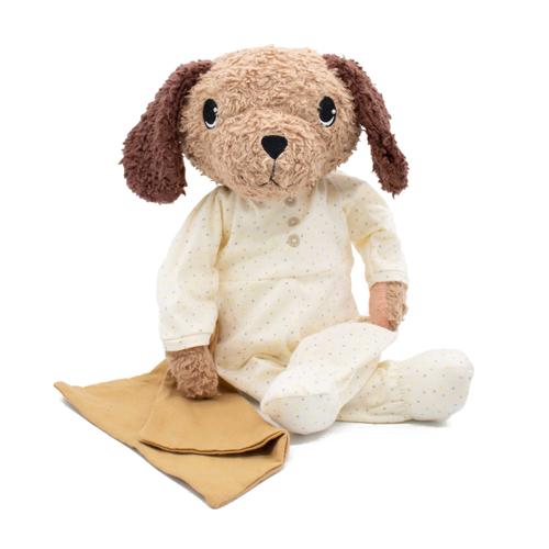 Jucarie de Plus Hugzzeee Friends Catelus Cream 43 x 15 cm