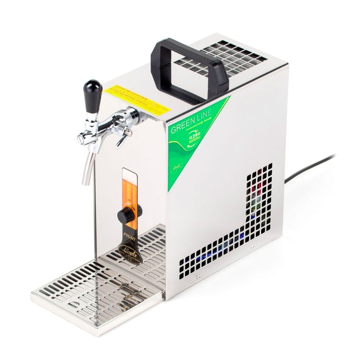 Диспенсър за бира PYGMY 25 Green Line, 1 кран, Сух охладител, 35 литра / час, 5/8 връзка