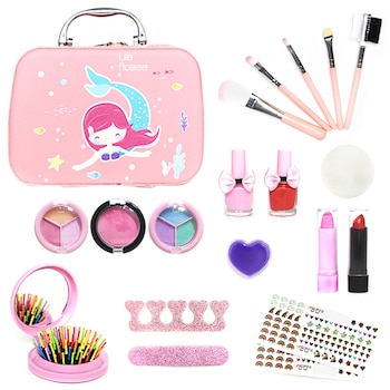 Trusa beauty Hi Lila Rossa girls, makeup copii si unghii, solubile in apa, machiaj sirena, pentru copii de minimum 8 ani Trusa beauty Hi Lila Rossa girls, makeup copii si unghii, solubile in apa, machiaj sirena, pentru copii de minimum 8 ani