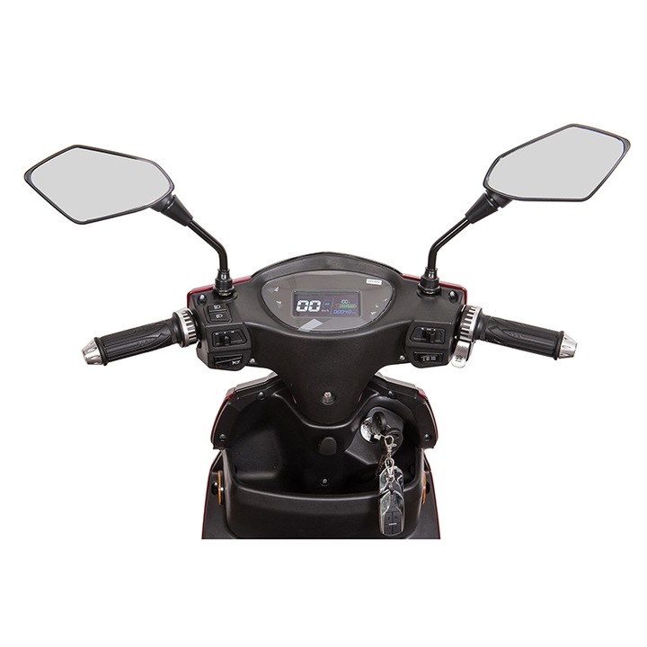 Scuter electric ZT 27 900W, 48V 12 Ah, 25km/h, autonomie 40 km, Z-Tech, Rosu