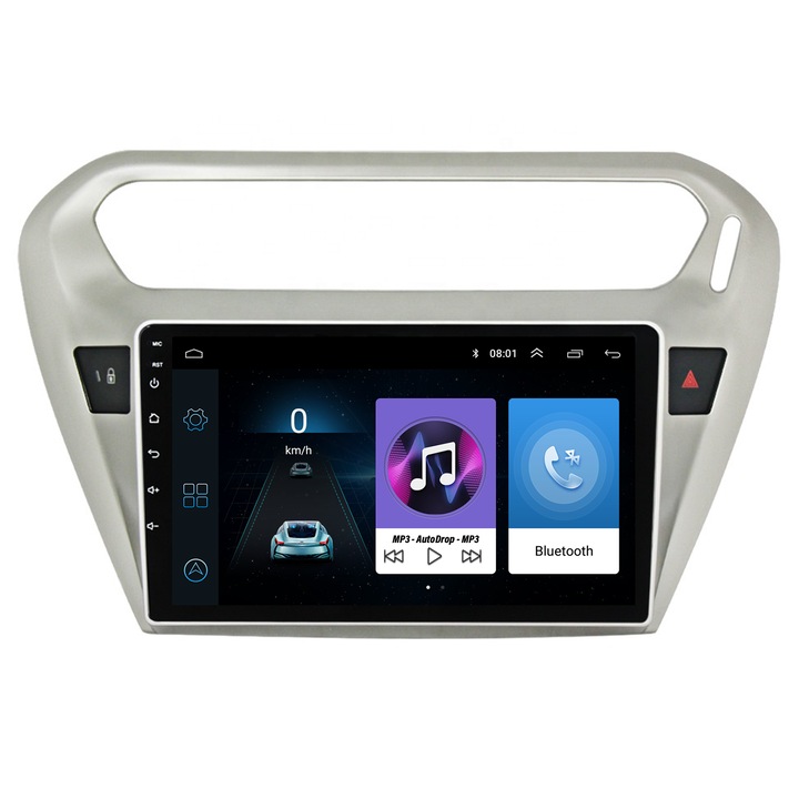 Навигация AutoDrop, Peugeot 301 / Citroen C-Elysee, Android 10, 1GB RAM и 16GB ROM, 9 ИНЧА - AD-BGP301MTK