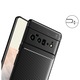 Husa Premium Antisoc model Carbon, compatibila cu Google Pixel 6 Pro / Negru