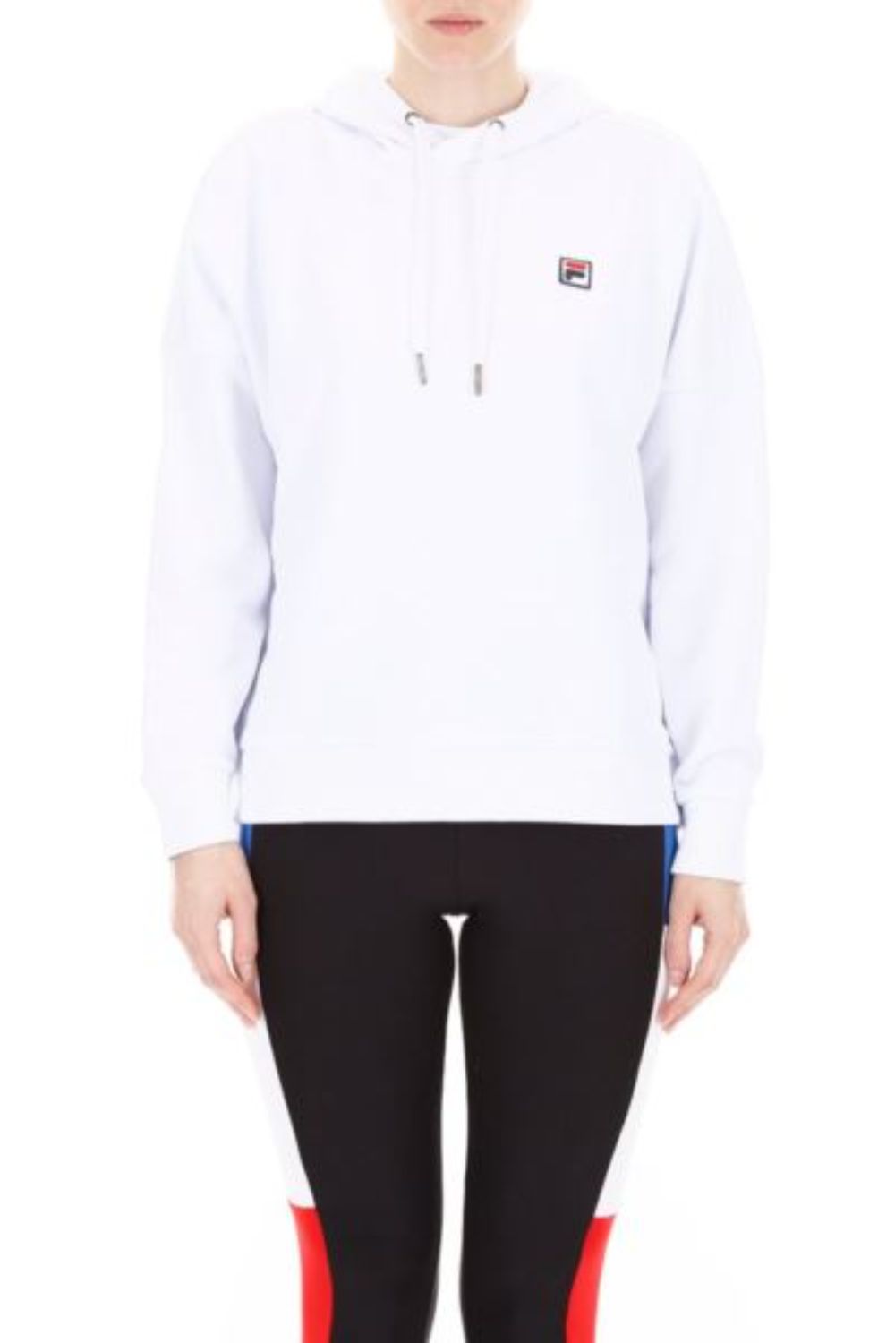 Bluza sport, FILA, Bumbac, Alb, XS