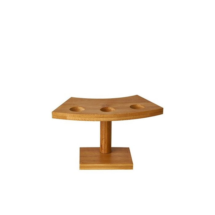 Tava din bambus pentru 3 conuri