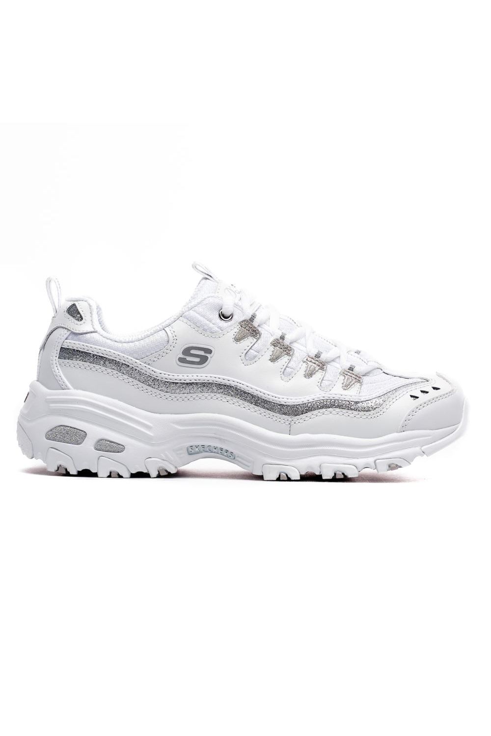 Tenisi Skechers, D'lites Now & Then, Piele, Alb, 37 EU