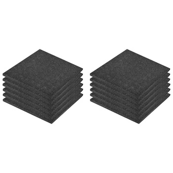 Set 12 covoare de cauciup tip placa de protectie,vidaXL, Cauciuc, 50 x 50 x 3 cm, Negru Set 12 covoare de cauciup tip placa de protectie,vidaXL, Cauciuc, 50 x 50 x 3 cm, Negru