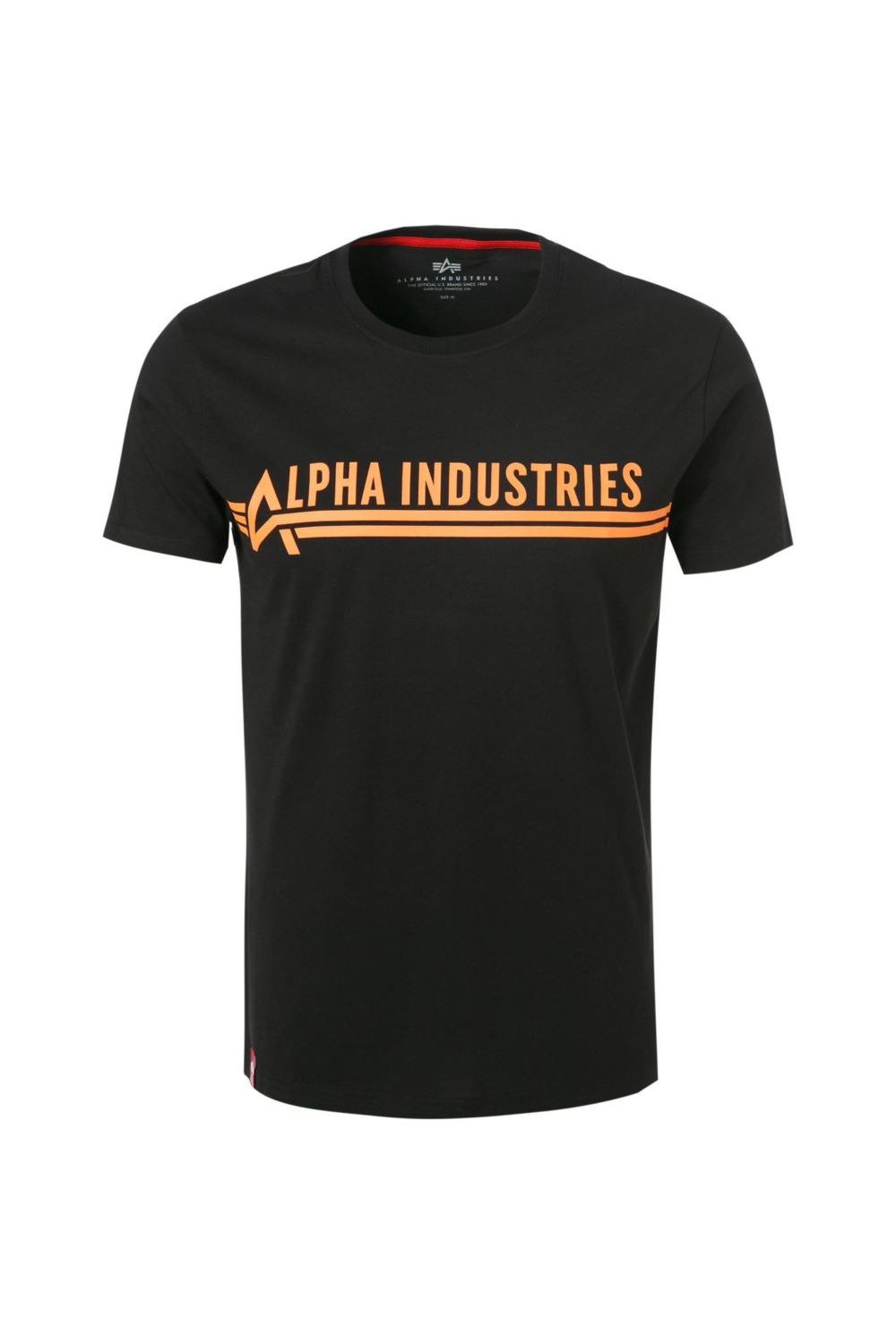 Tricou barbati, Alpha Industries T 126505-03, Bumbac, L, Negru