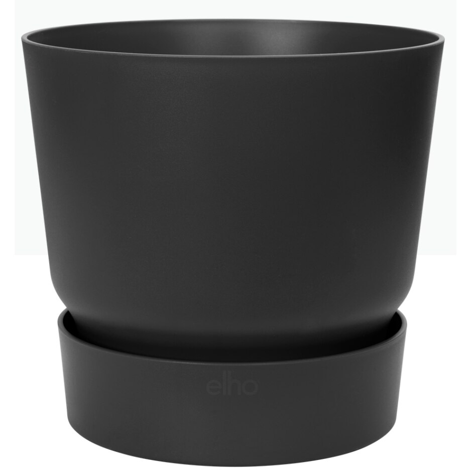 Ghiveci Greenville Round cu diametrul de 20 cm, culoare living black