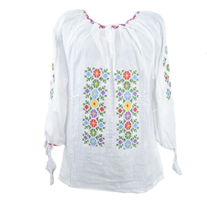 Bluza tip ie pentru fete Mini Junior MRI-4-86-92, Alb 65992