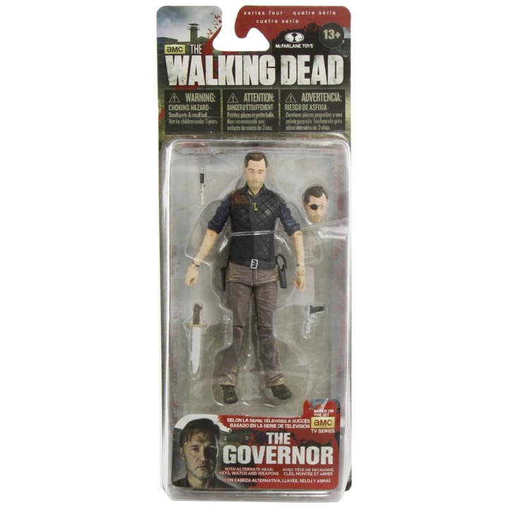 Статуетка на губернатора, McFarlane Toys, The Walking Dead Series 4, 13 см, многоцветна