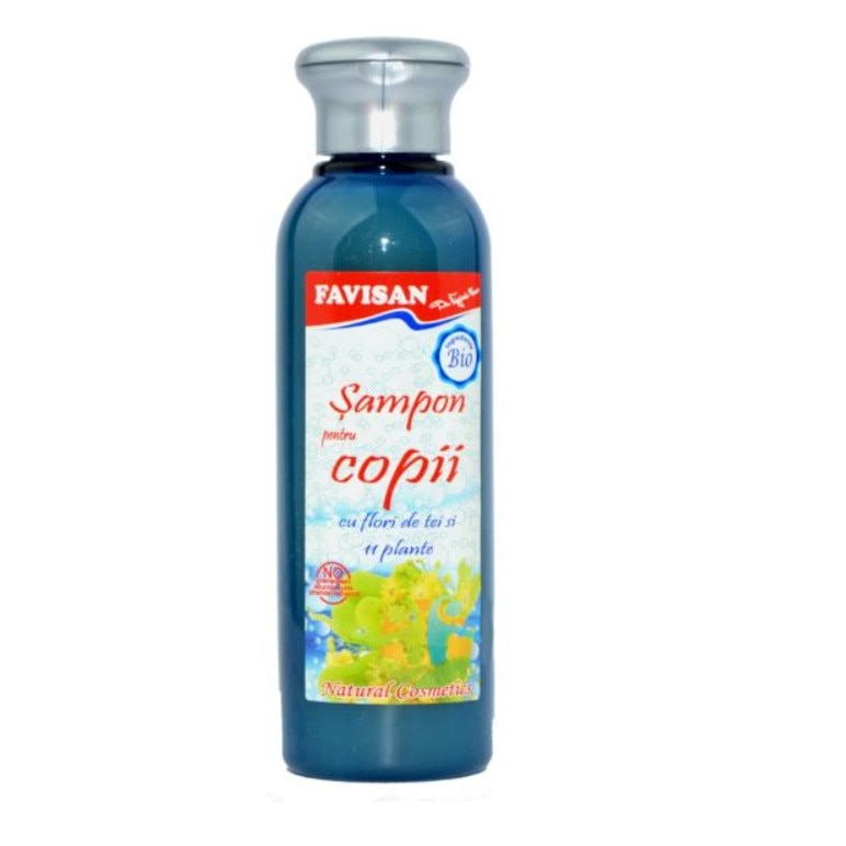 Sampon pentru copii cu flori de tei si 11 Plante, Favisan, 150 ml