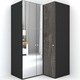 Dulap de Colt Genarom LEX Model B, Decor K352 O / Oglinda, 145-117 x 218 x 66 cm