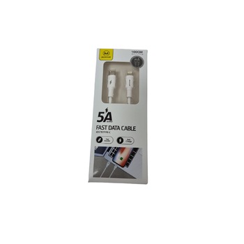 Cablu de date/incarcare Maxcell Usb Type-C to Iphone 1M 5 A Alb Cablu de date/incarcare Maxcell Usb Type-C to Iphone 1M 5 A Alb