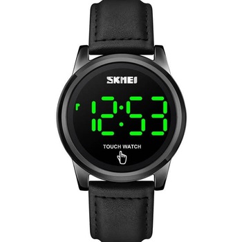 Ceas barbatesc, Skmei, Afisare data, Lumina de fundal, Digital, Casual, Curea piele, Negru Ceas barbatesc, Skmei, Afisare data, Lumina de fundal, Digital, Casual, Curea piele, Negru