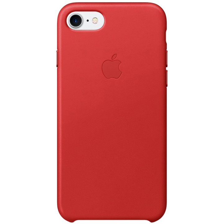 Предпазен калъф Apple за iPhone 8 / iPhone 7, Кожен, Red