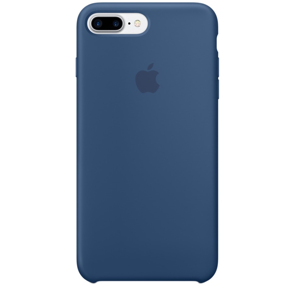 Husa de protectie Apple pentru iPhone 8 Plus / iPhone 7 Plus, Silicon, Ocean Blue