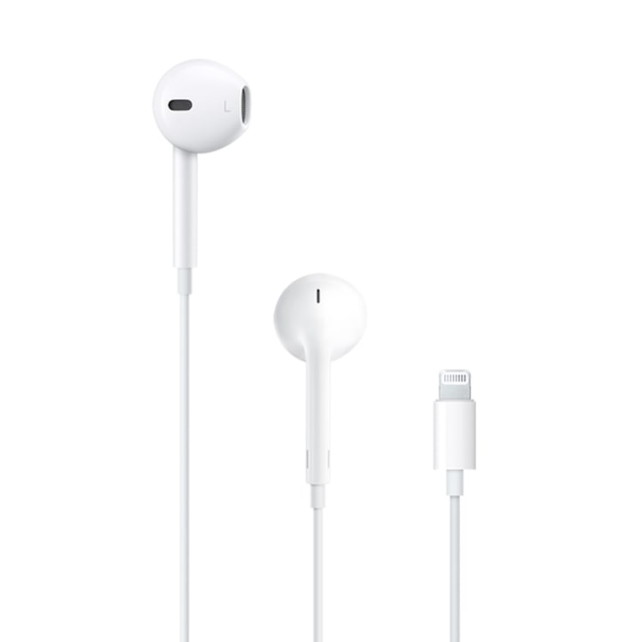 Casti cu microfon Apple EarPods, Lightning, White