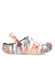Saboti Crocs, Classic Lined Tie Dye Clog, Material sintetic, Multicolor, 37-38 EU Saboti Crocs, Classic Lined Tie Dye Clog, Material sintetic, Multicolor, 37-38 EU