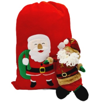 Sac Mare Pentru Cadourile Lui Mos Craciun , 53 x 36 cm Sac Mare Pentru Cadourile Lui Mos Craciun , 53 x 36 cm