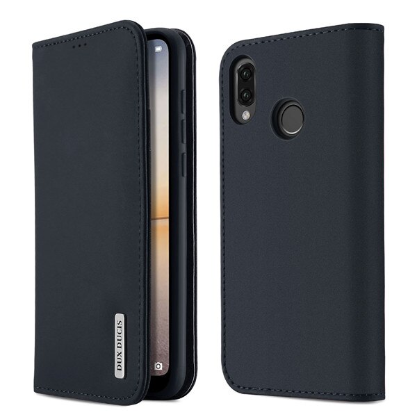 Husa tip carte, Dux Ducis Wish, Compatibil cu Huawei P20 Lite, Negru
