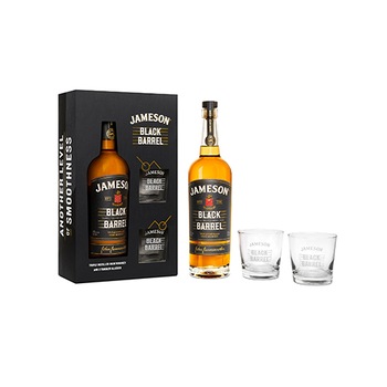 Whiskey Jameson, Black Barrel Irish, 40%, 0.7l + 2 pahare Whiskey Jameson, Black Barrel Irish, 40%, 0.7l + 2 pahare