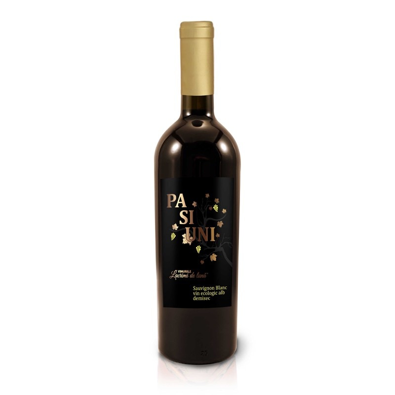 Vin BIO alb demisec, Pasiuni Sauvignon Blanc 0.75 l