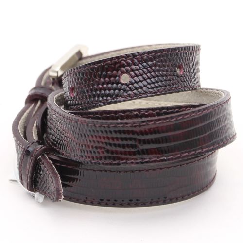 Curea dama caza piele, Bordo