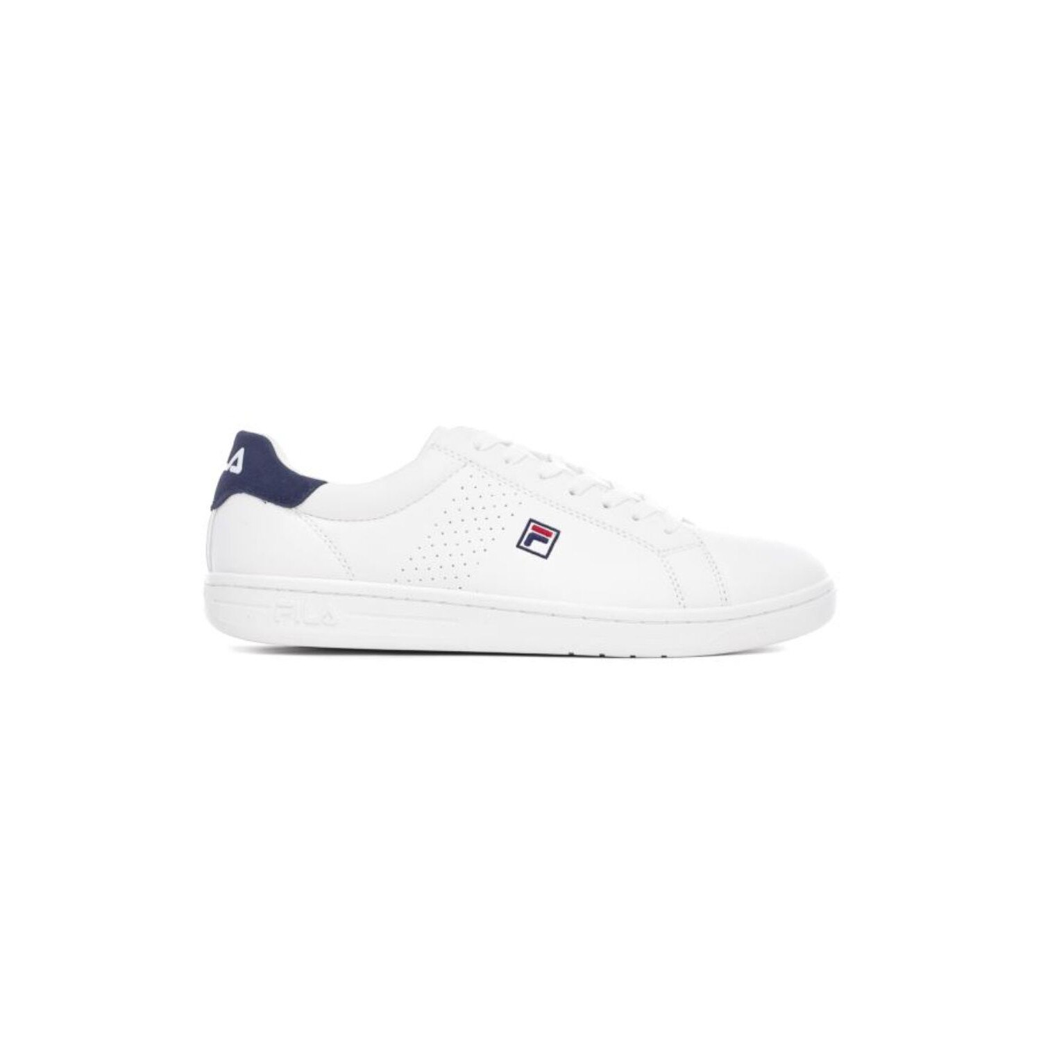 Pantofi sport pentru barbati, Fila, Crosscourt 2 F low, Piele naturala, Alb/Albastru, 44 EU