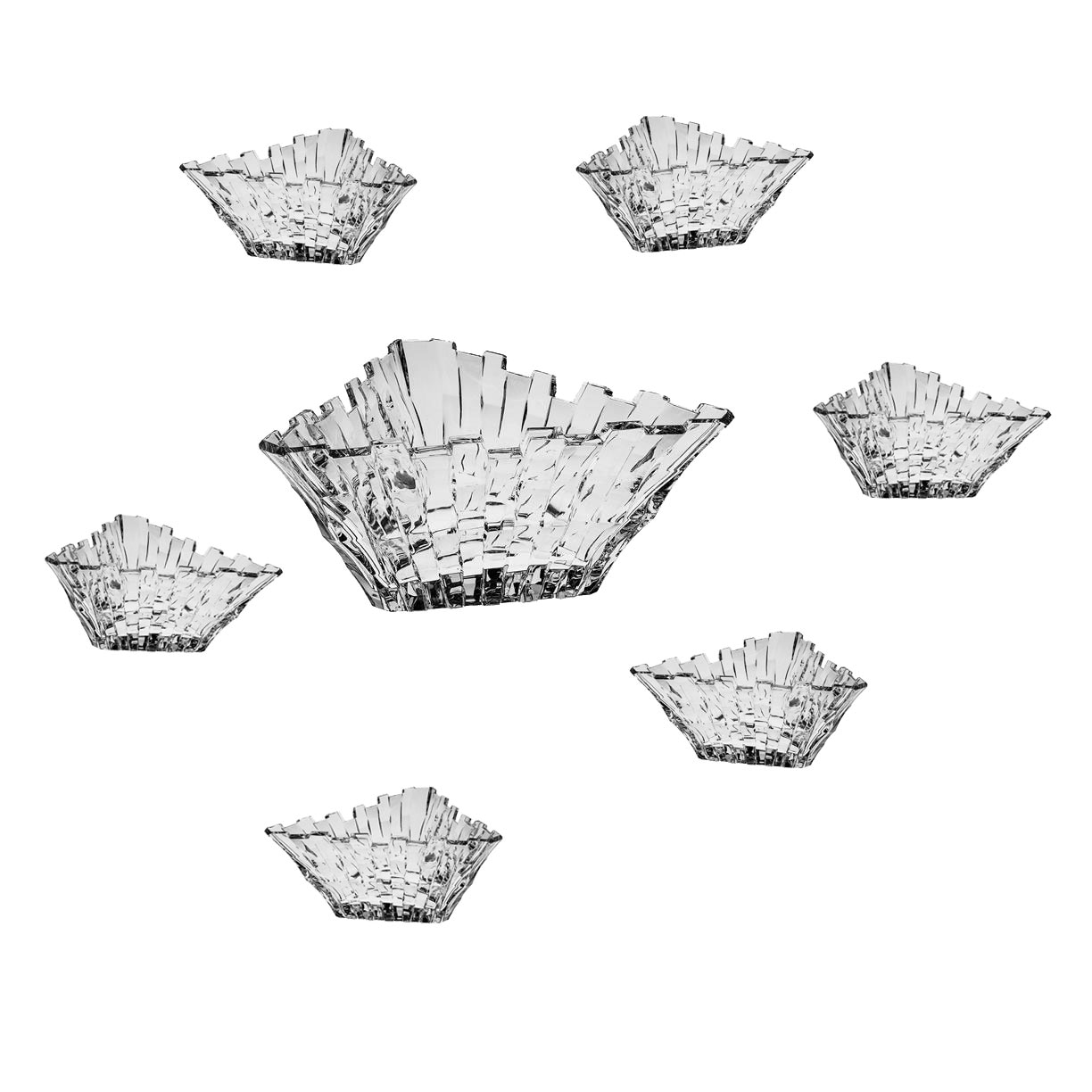 Set 6+1 boluri Citadella din Cristal de Bohemia