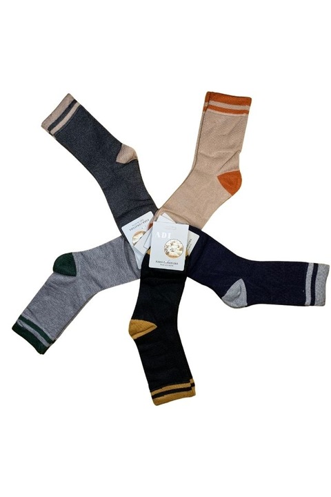 Set 5 perechi sosete barbati din angora AU, Dacali, marimea 40-44, multicolor