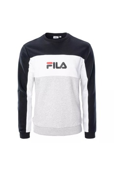 Bluza barbati, Fila Men AQIL 688467-B370, Bumbac/Poliester, S, Negru/Alb Bluza barbati, Fila Men AQIL 688467-B370, Bumbac/Poliester, S, Negru/Alb