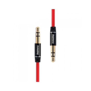 Cablu Premium Audio Aux Remax Lungime 2m Rosu Cablu Premium Audio Aux Remax Lungime 2m Rosu