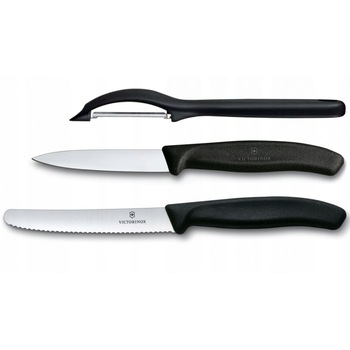 Set 2 cutite si decojitor Victorinox 6.7113.31 - negru Set 2 cutite si decojitor Victorinox 6.7113.31 - negru